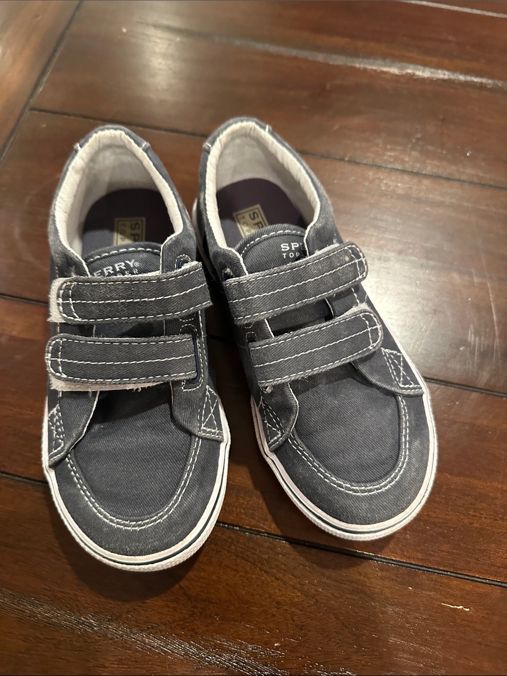 Sperry Kids Navy Canvas Double-Strap Sneaker